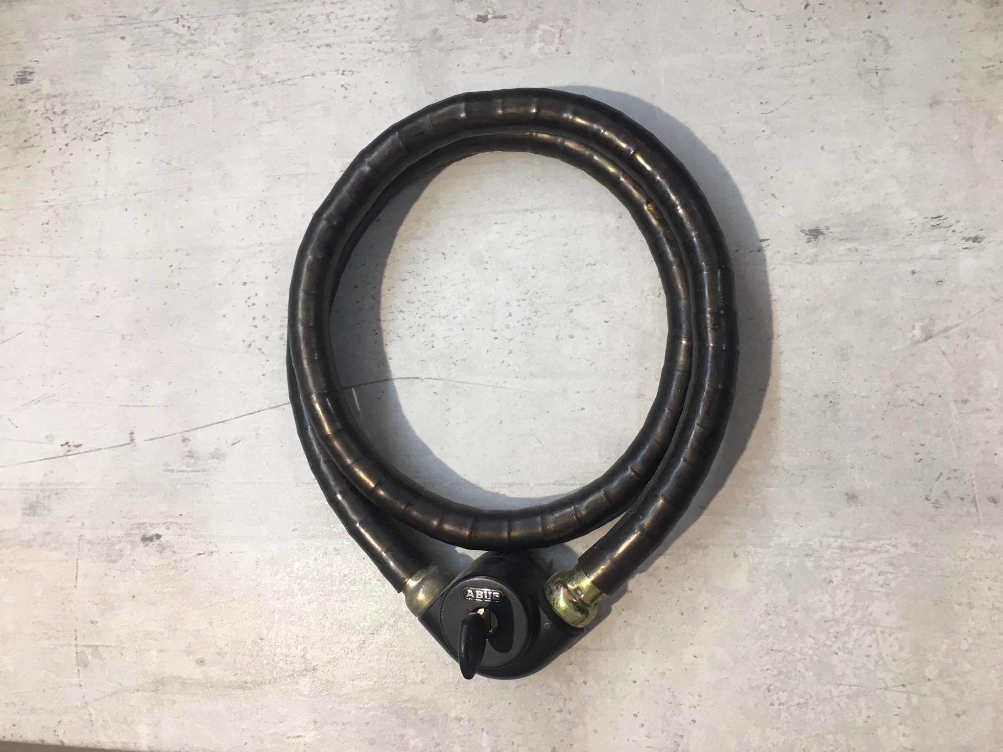 ΑΒUS STEEL MOTORCYCLE LOCK 170cm BLACK