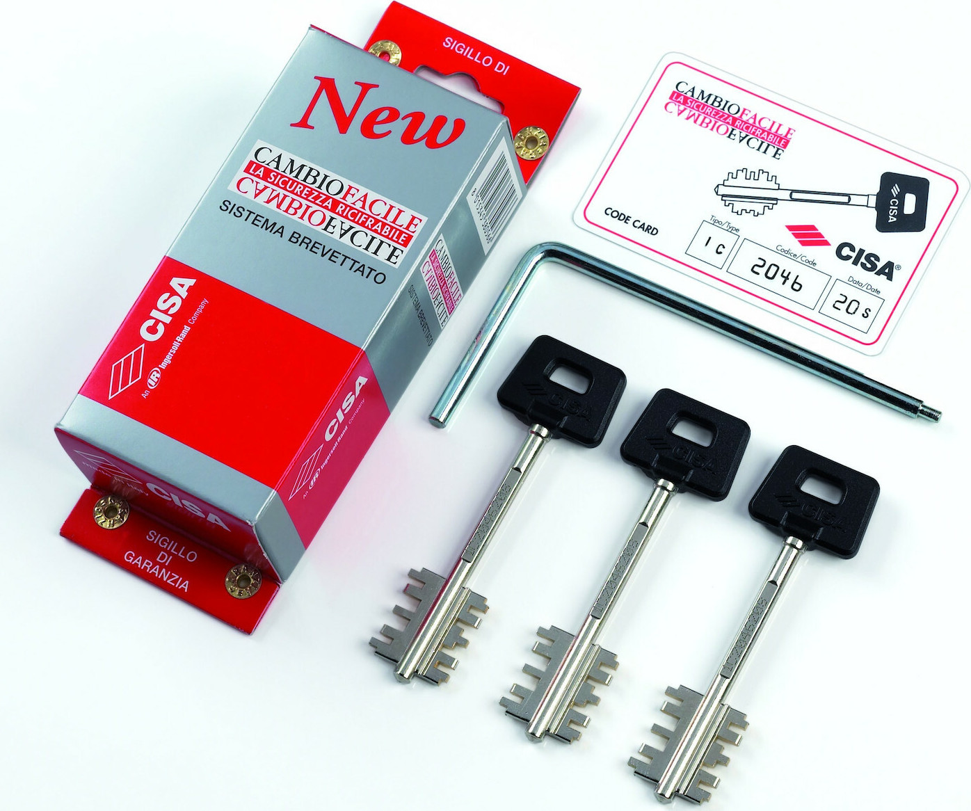 CISA SILVER ARMORED DOOR LOCK